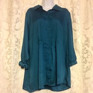Dark turquoise dress shirt